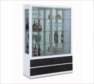 Glass display cabinets